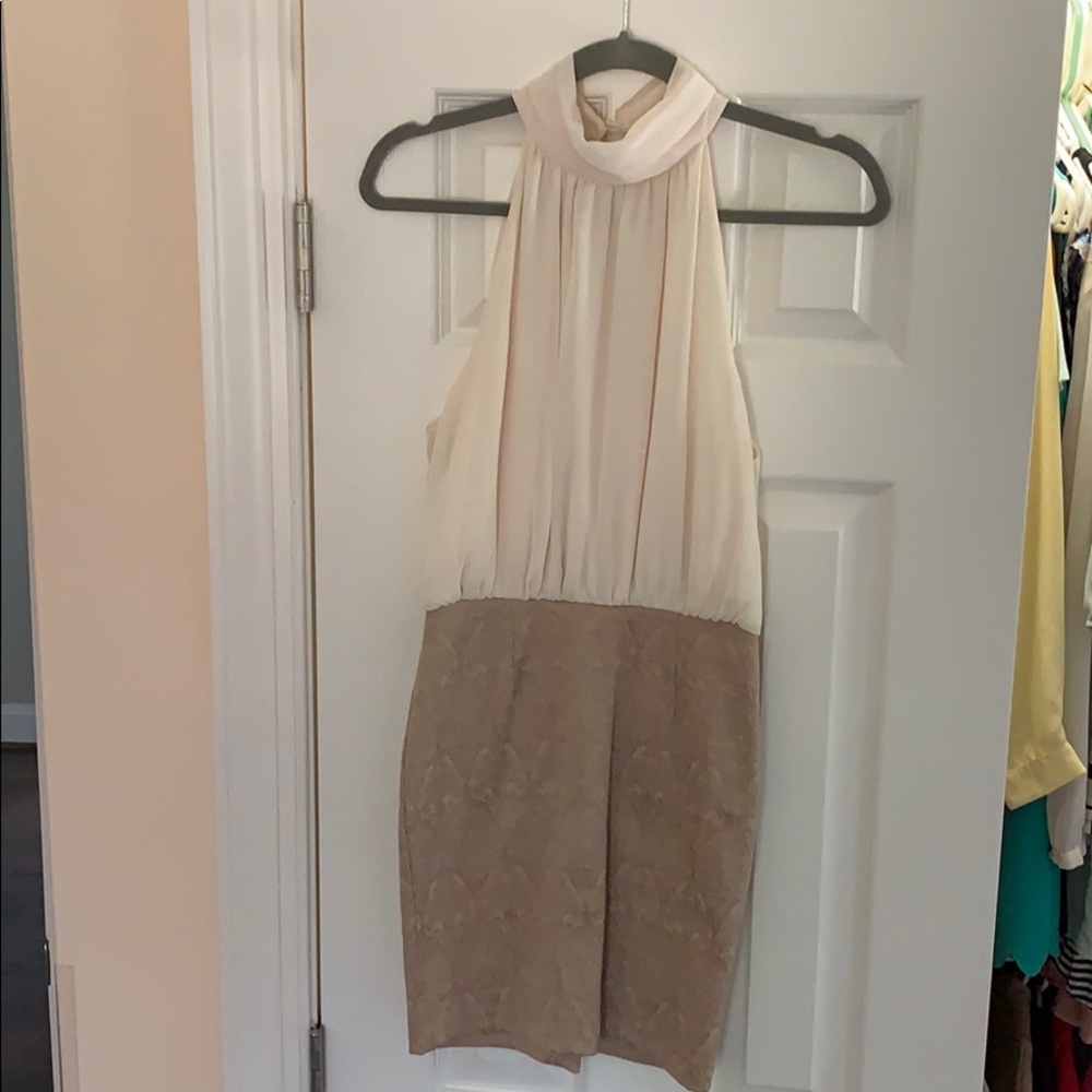 Halter form-fitting dress